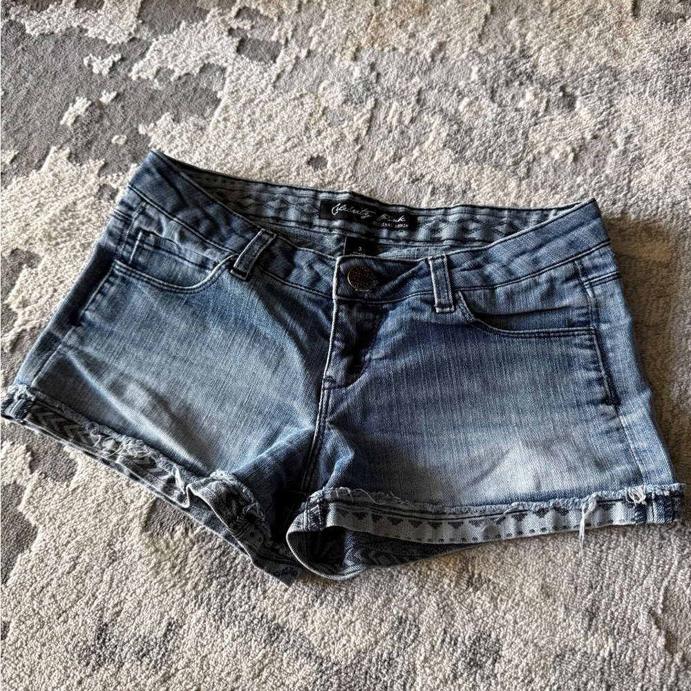 Celebrity Pink Faded Blue Jean Shorts (Size 3)